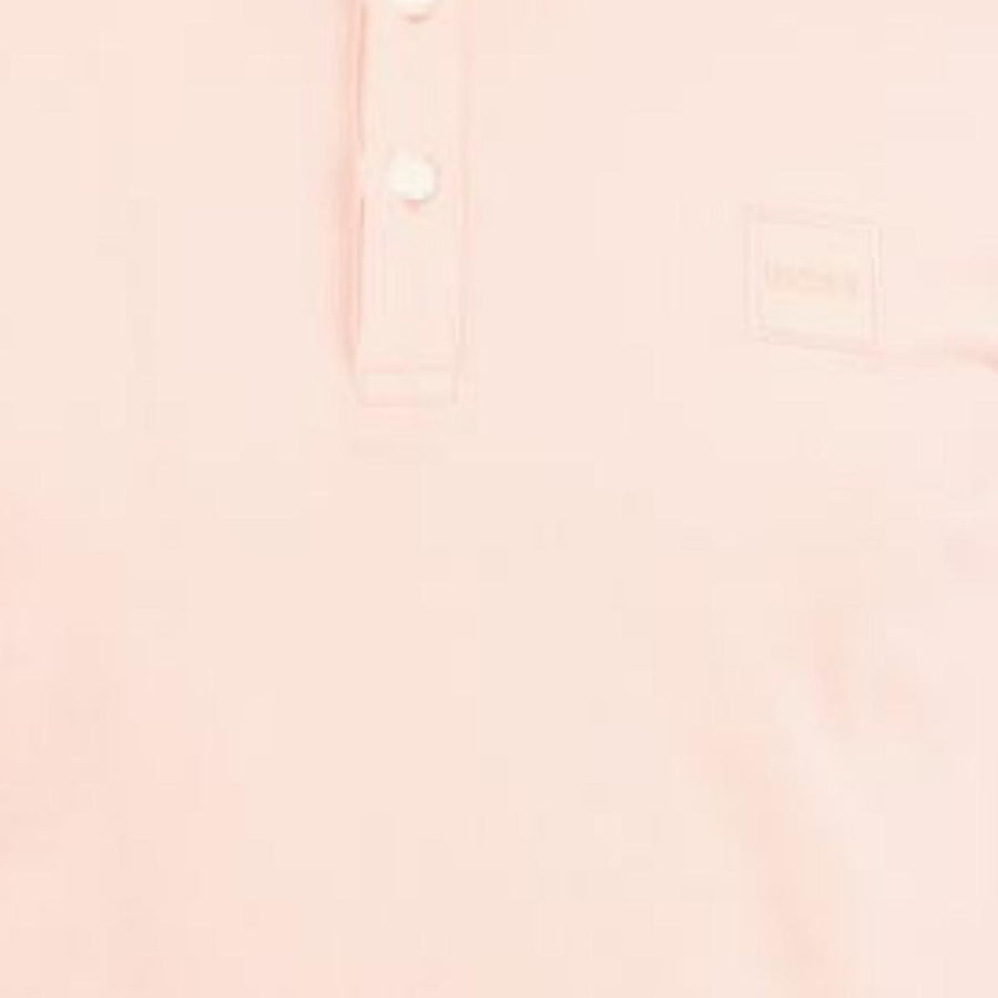 BOSS Passenger Logo Patch Pink Polo Shirt