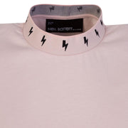 Neil Barrett Salmon Bolted Ribbed Collared T-Shirt