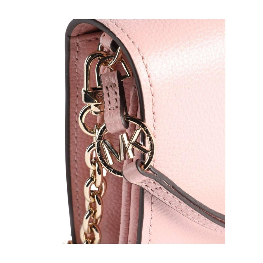 Michael Kors Pink Accordian Leather Crossbody Bag