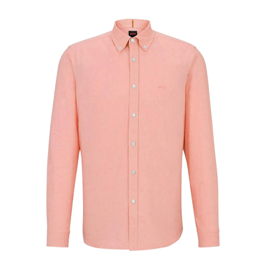 BOSS Rickert Regular Fit Orange Shirt