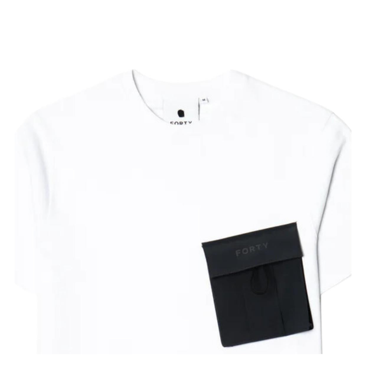 Forty Mac Tech Pocket White T-Shirt