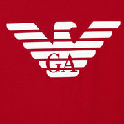 Emporio Armani Junior Red Eagle Print T-Shirt