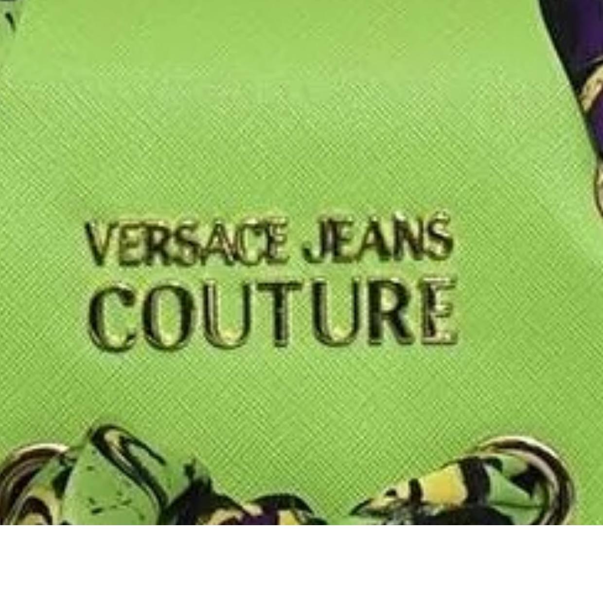 Versace Jeans Couture Scarf Small Lime Green Crossbody Bag