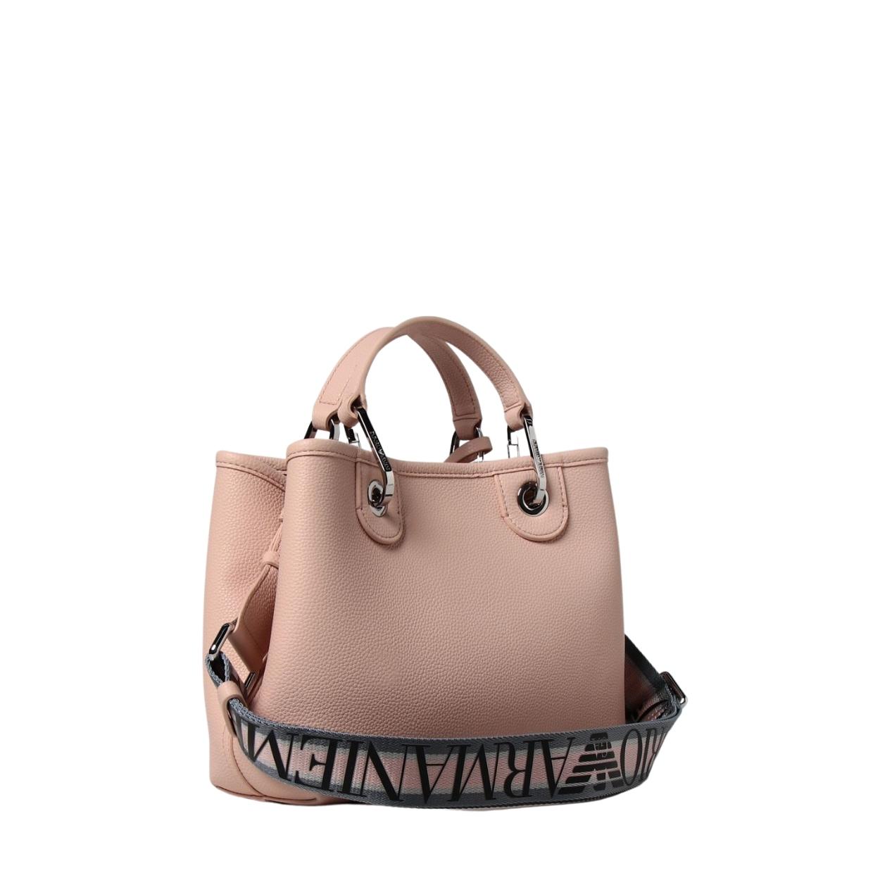 Emporio Armani Logo Pink Mini Shopper Bag