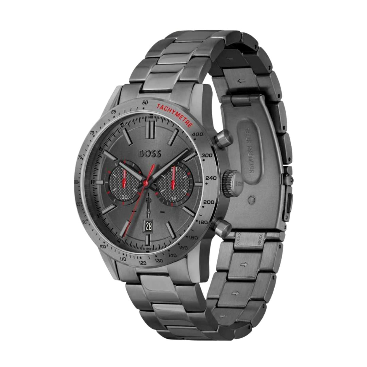 BOSS Grey Plated Allure Chronograph Watch