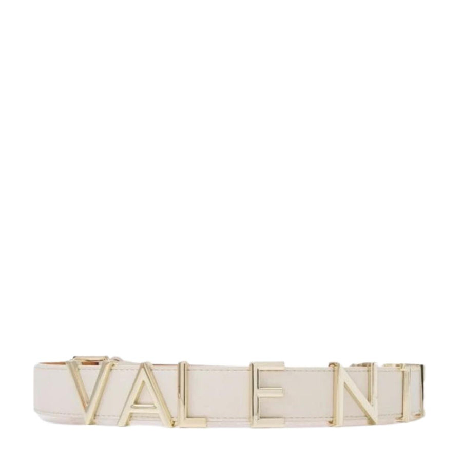 Valentino Bags Ecru Emma Winter Logo Belt