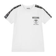 Moschino Kids Double Question Mark Logo Tape T-Shirt