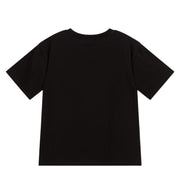 Moschino Girls Floral Teddy Bear Logo Black T-Shirt
