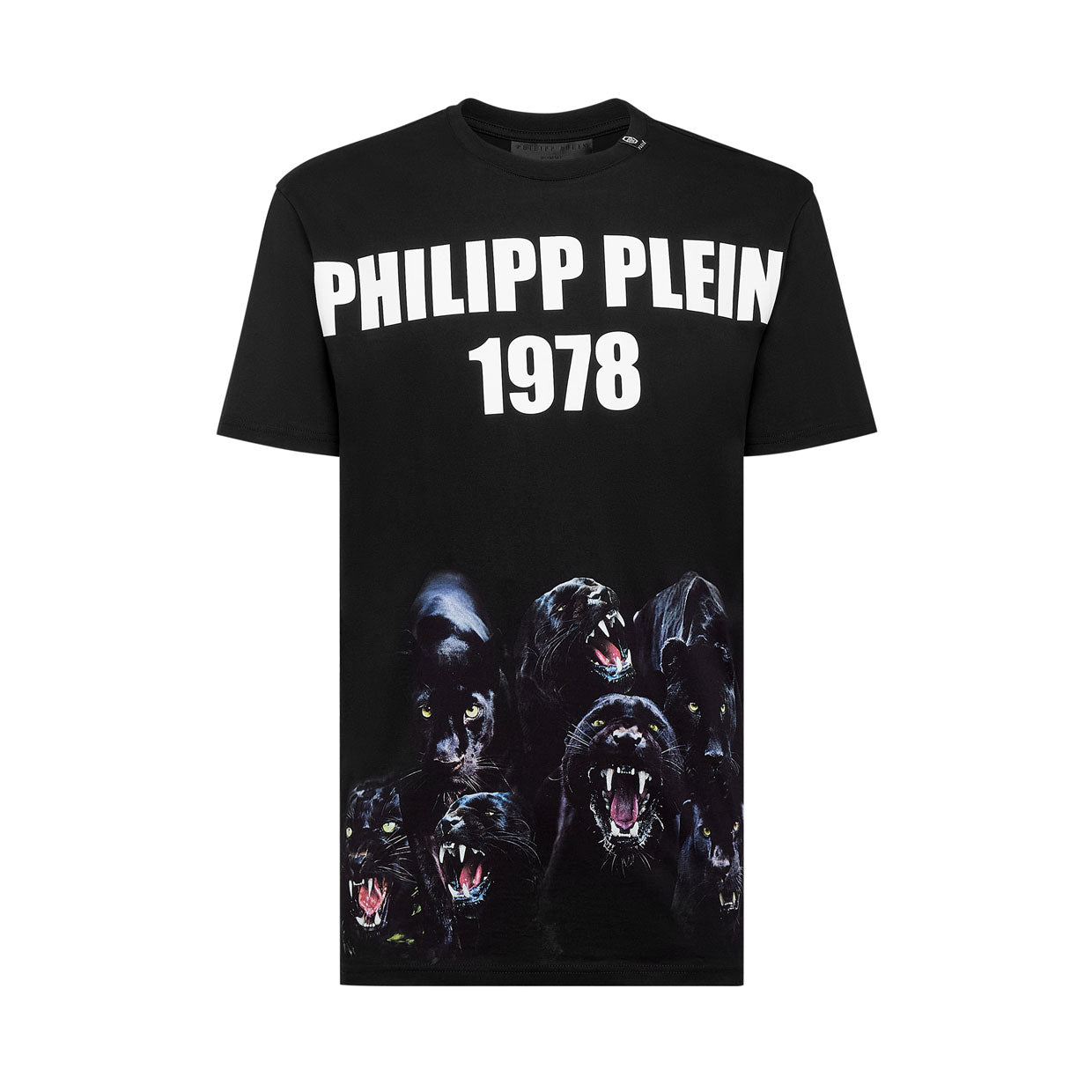 Philipp Plein T-SHIRT ROUND NECK SS PANTHER