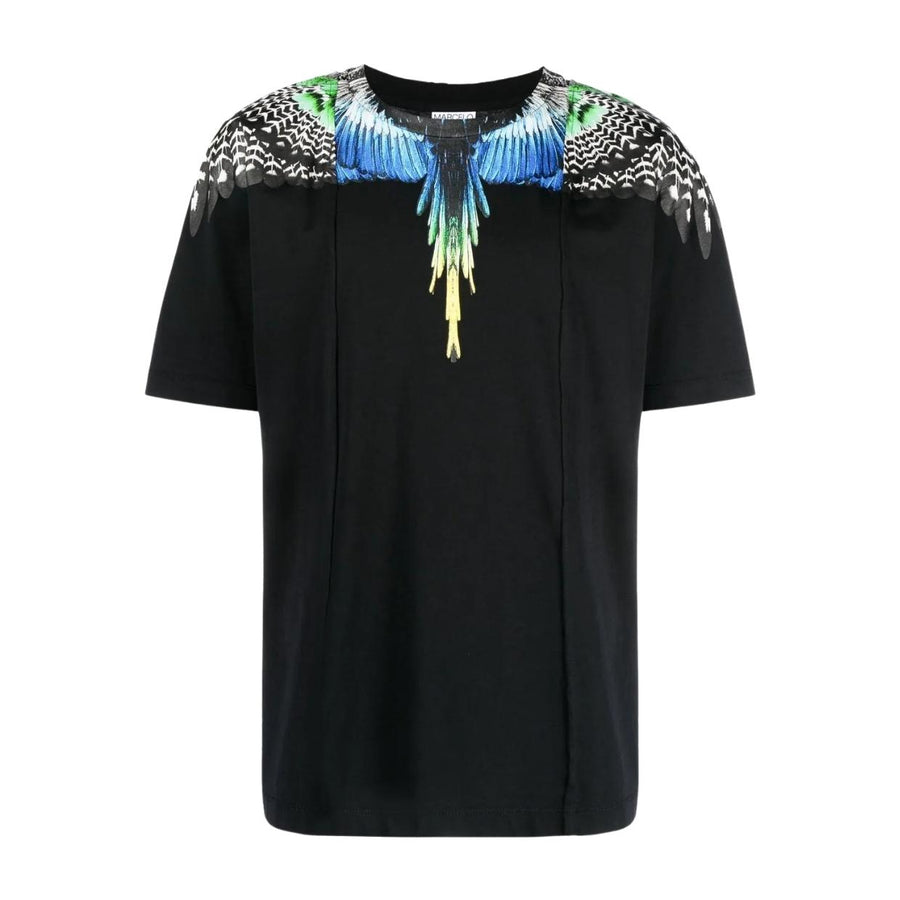 Marcelo Burlon Patchwork Wings Black T-Shirt