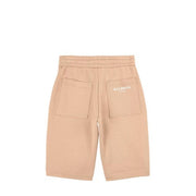 Balmain Kids Beige Logo Sweat Shorts