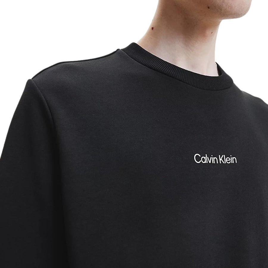 Calvin Klein Black Interlock Micro Logo Sweatshirt