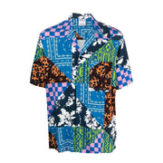 Marcelo Burlon Mix Match Hawaii Patchwork Short Sleeve Shirt