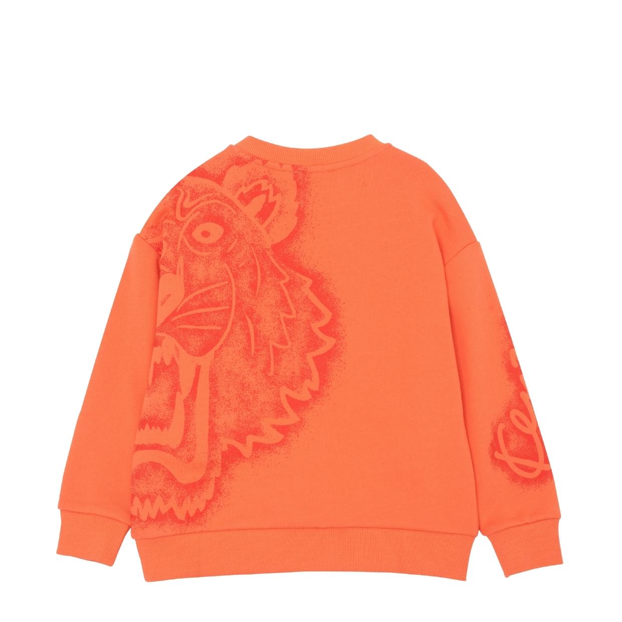 Kenzo Kids Orange Tiger Logo Sweatshirt