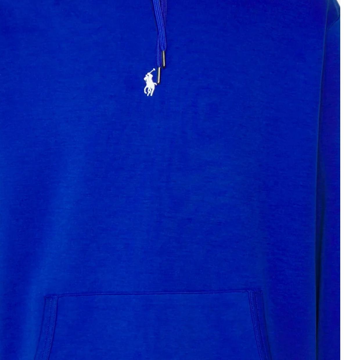 Ralph Lauren Embroidered Logo Blue Hoodie