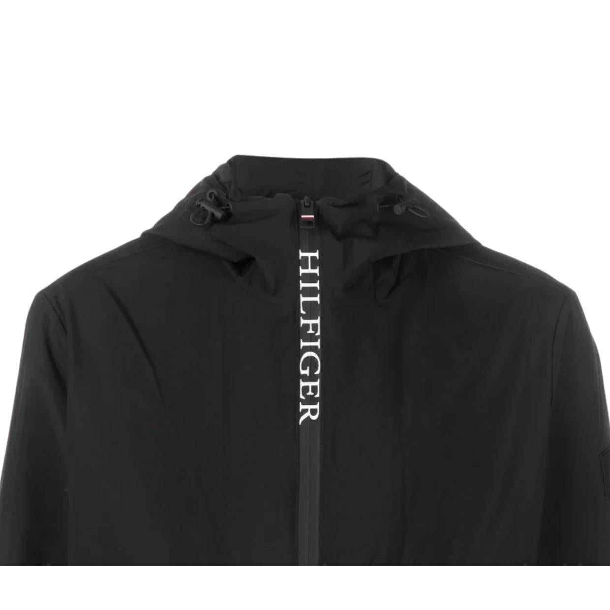 Tommy Hilfiger TH Protect Black Hooded Jacket