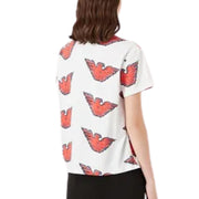 Emporio Armani White All-Over Eagle Logo T-Shirt