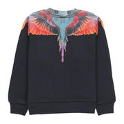 Marcelo Burlon Kids Printed Sunset Wings Black Sweatshirt