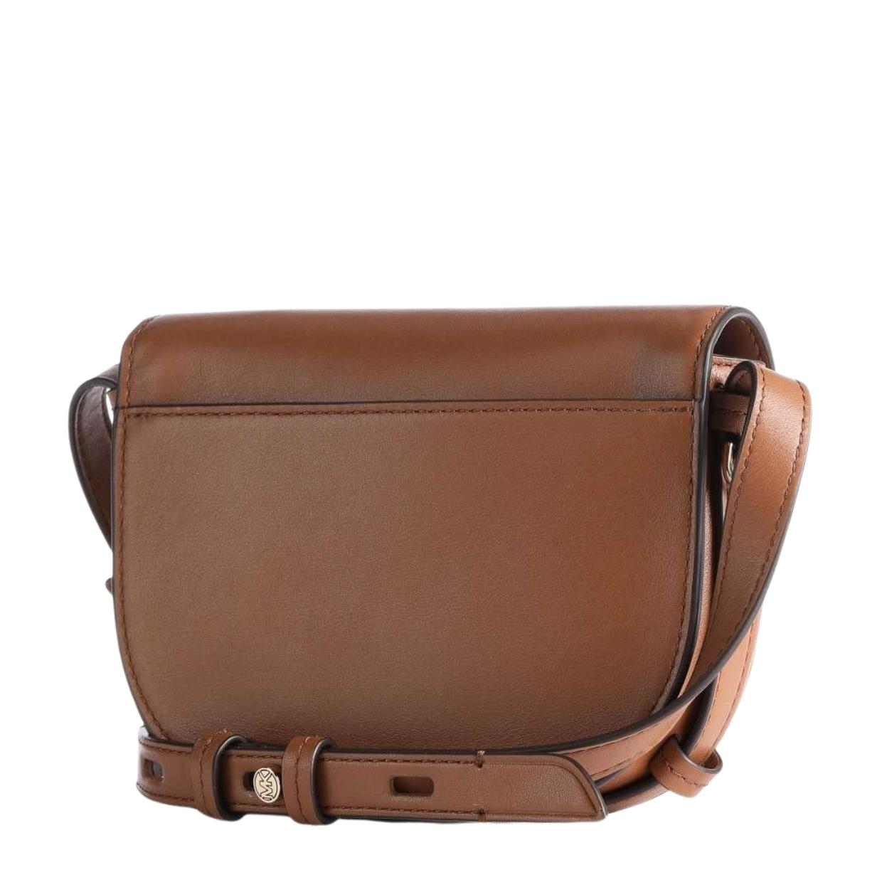 Michael Kors Brown Hally Leather Crossbody Bag
