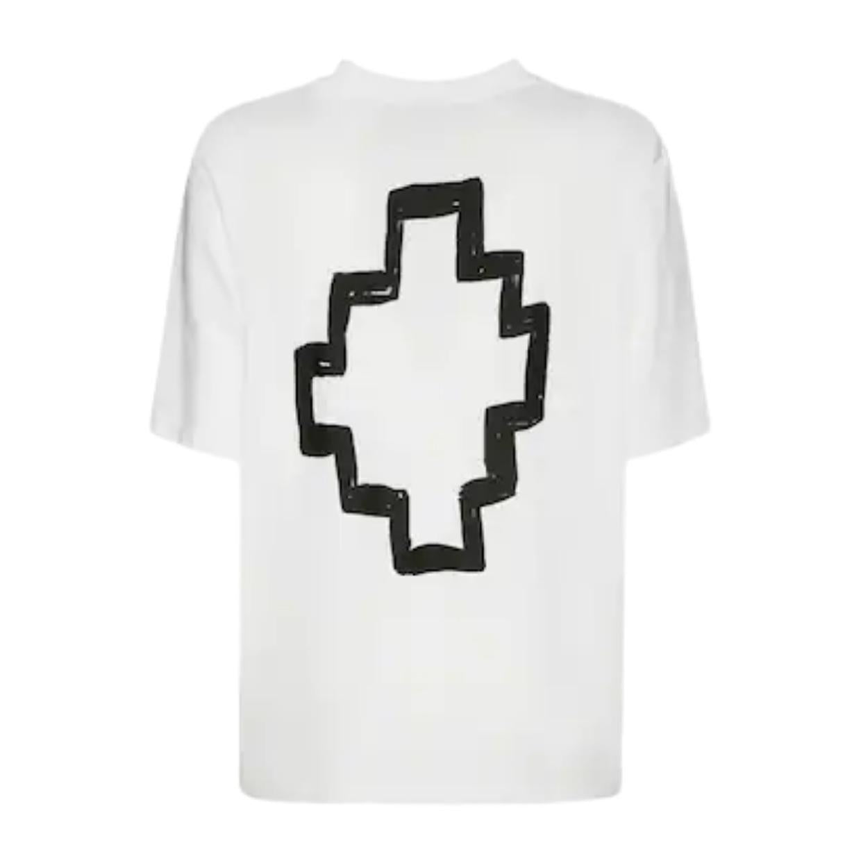 Marcelo Burlon Tempera Over Cross White T-Shirt