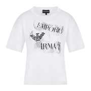 Emporio Armani White Logo Effect T-Shirt