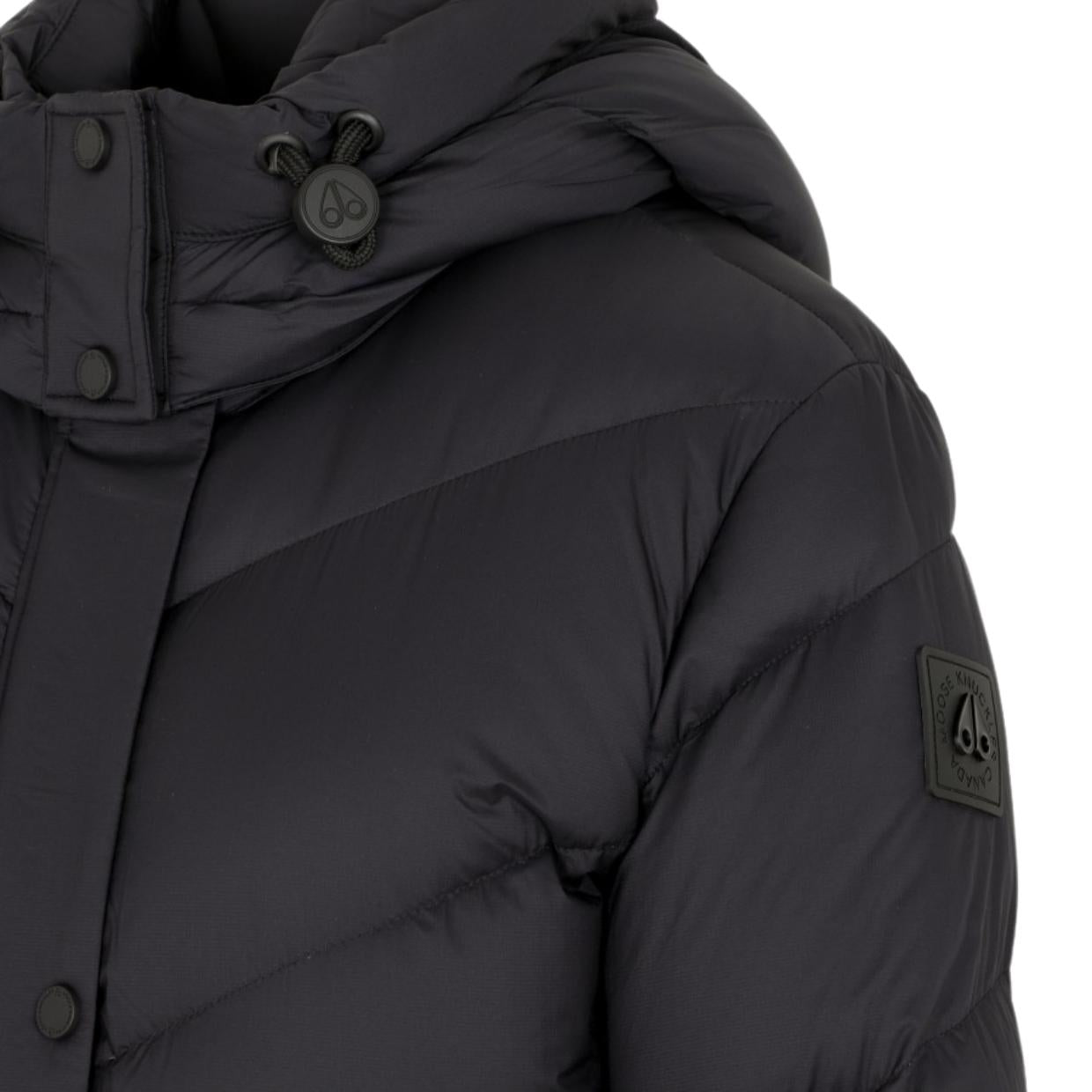 Moose Knuckles Bella Cote Black Parka Jacket – Retro Designer Wear