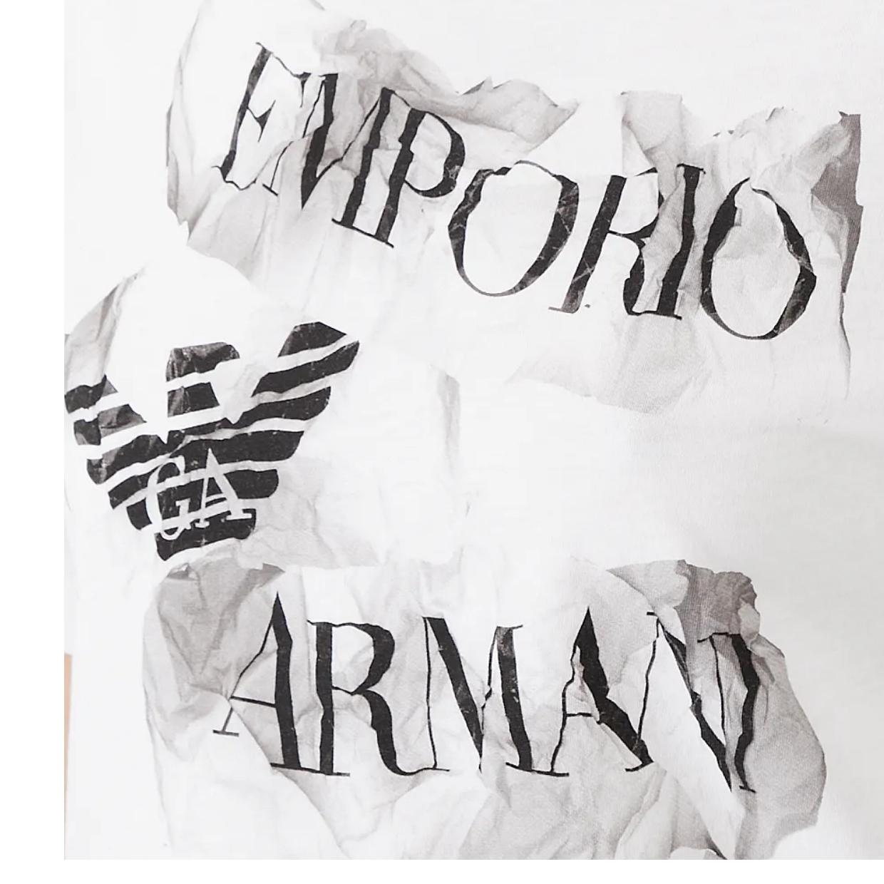 Emporio Armani White Logo Effect T-Shirt