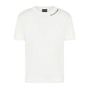 Emporio Armani Embroidery Logo White T-Shirt
