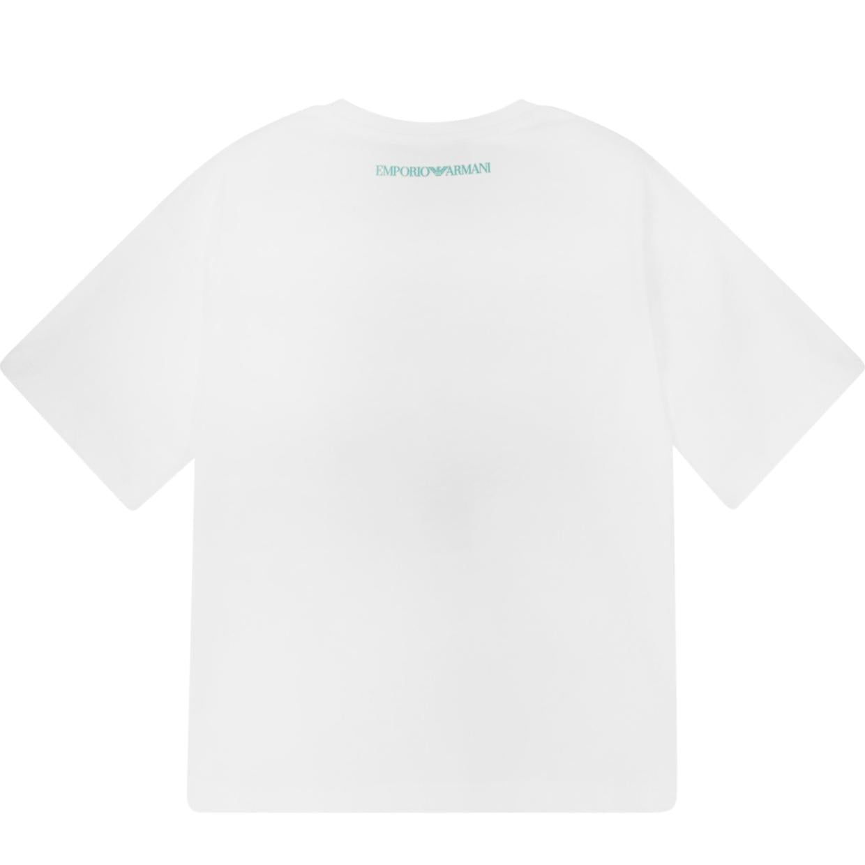 Emporio Armani Junior Oversized Eagle Print Logo T-Shirt