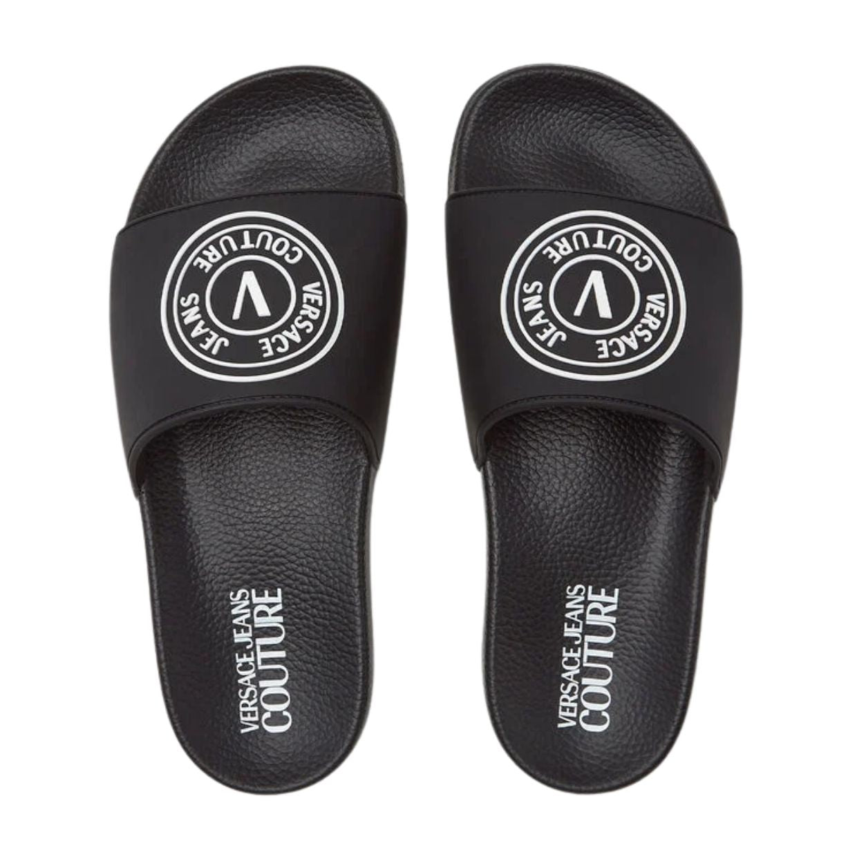 Versace Jeans Couture Black Sliders