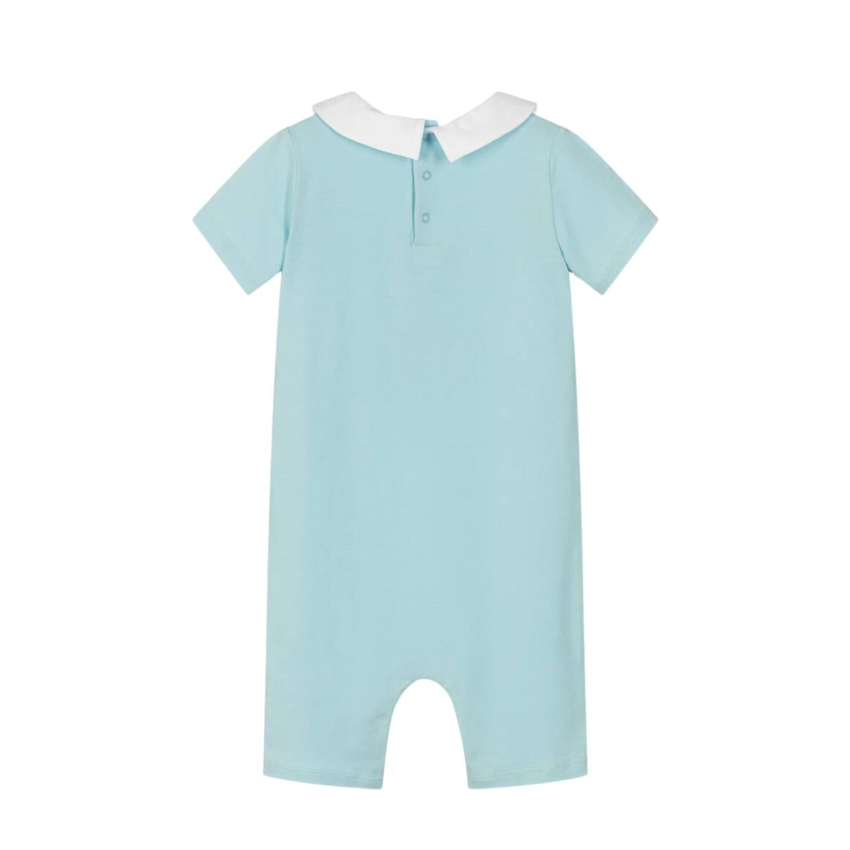 Moschino Baby Teddy Bear Sky Blue Romper