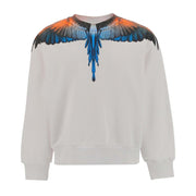 Marcelo Burlon Kids Printed Wings White Sweatshirt