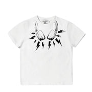 Neil Barrett Kids White Print Graphic Logo T-Shirt