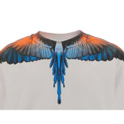 Marcelo Burlon Kids Printed Wings White Sweatshirt