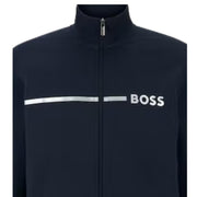 BOSS Printed Stripe Logo Navy Tracksuit Jacket