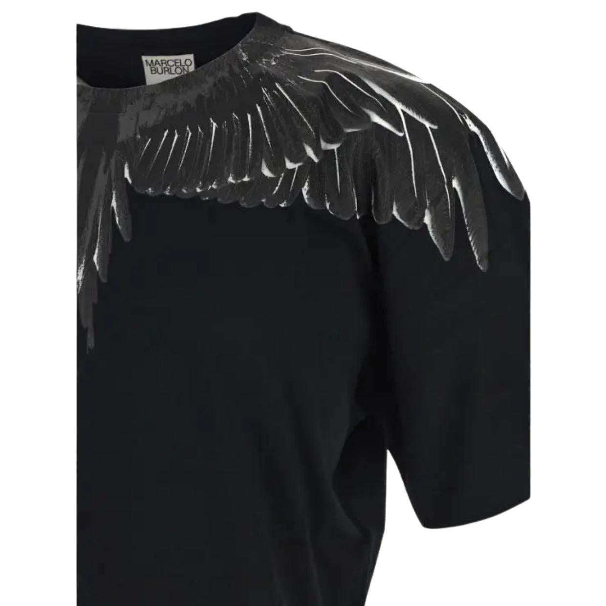 Marcelo Burlon Icon Wings Black T-Shirt – Retro Designer Wear