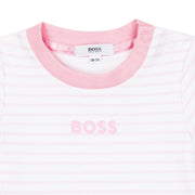 BOSS Baby Striped Logo Dress