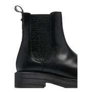 Love Moschino Logo Tape Black Boots