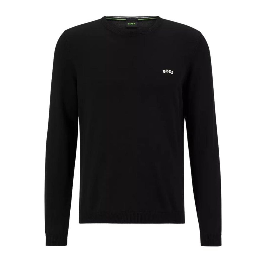 BOSS Black Rallo Curved Logo Knit Sweater