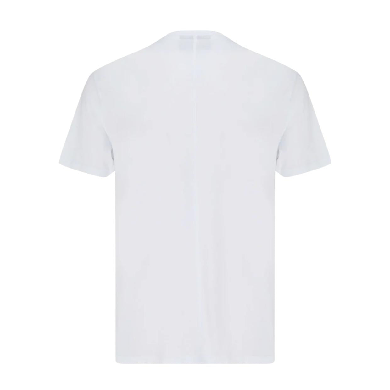 Neil Barrett White Mirrored Bolt Print Logo T-Shirt