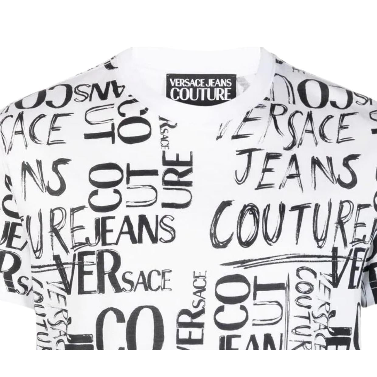 Versace Jeans Couture Print Doodle Logo T-Shirt