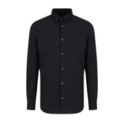 Emporio Armani Navy Embroidered Eagle Logo Shirt