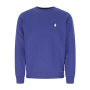 Marcelo Burlon Cross Logo Blue Sweatshirt
