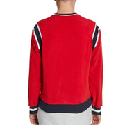 Ralph Lauren Red USA Logo Fleece Sweatshirt