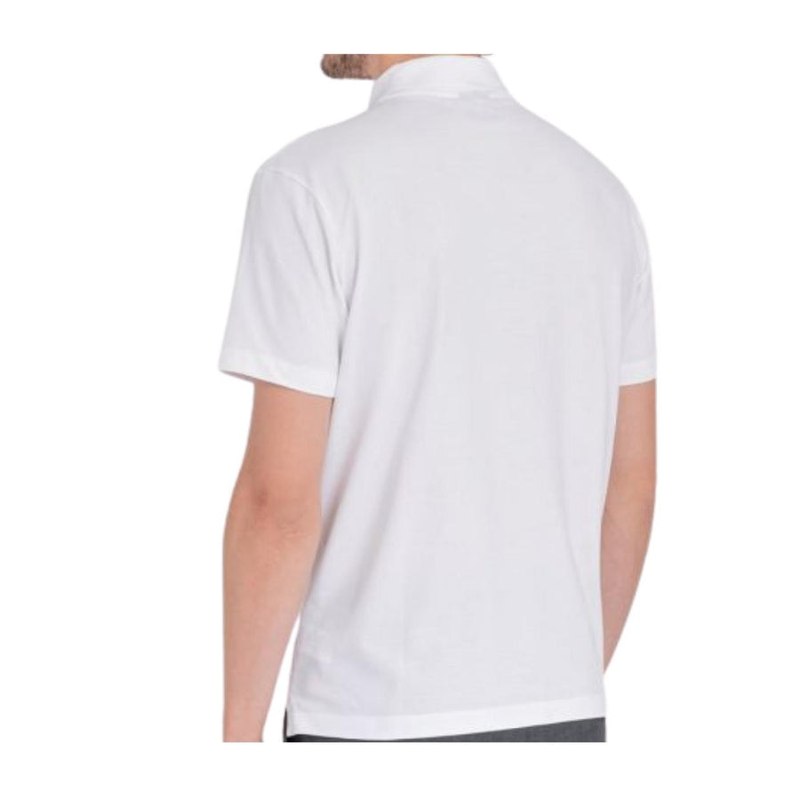 Paul & Shark Logo Badge White Polo Shirt