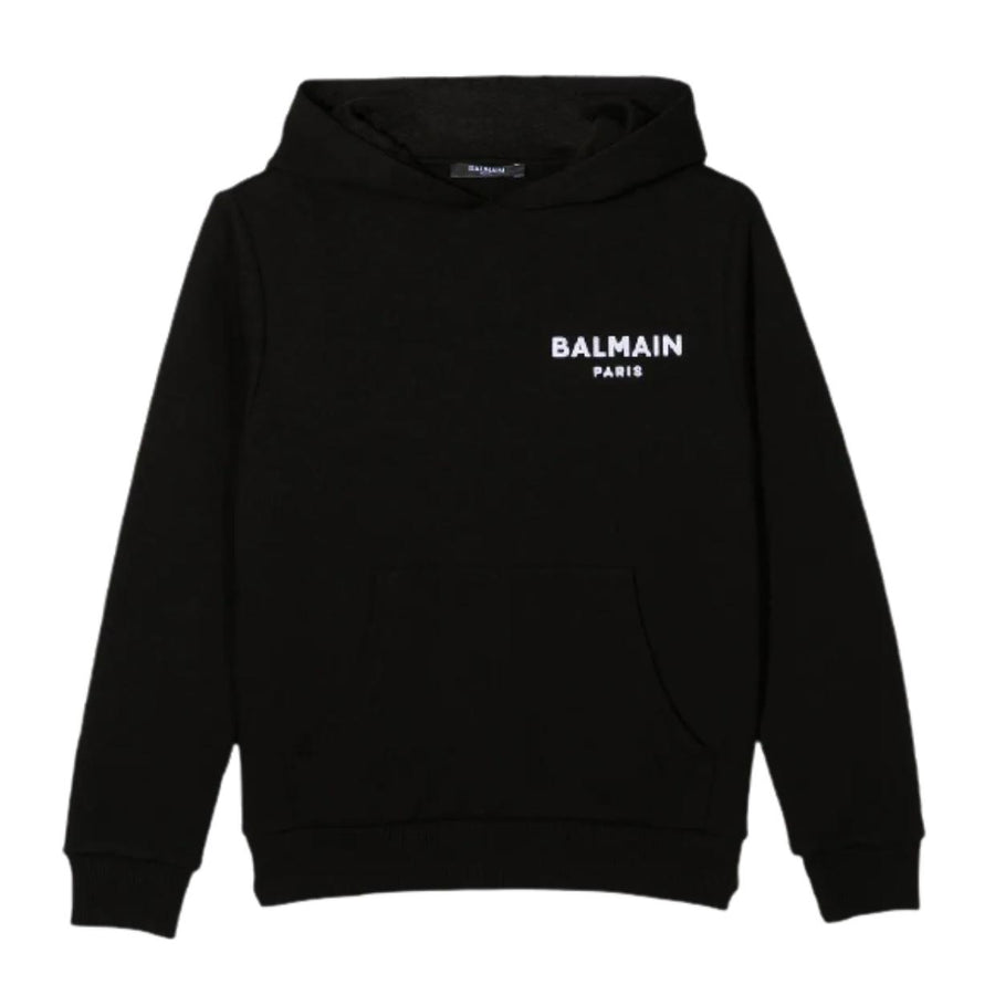 Balmain Kids Logo Black Hoodie