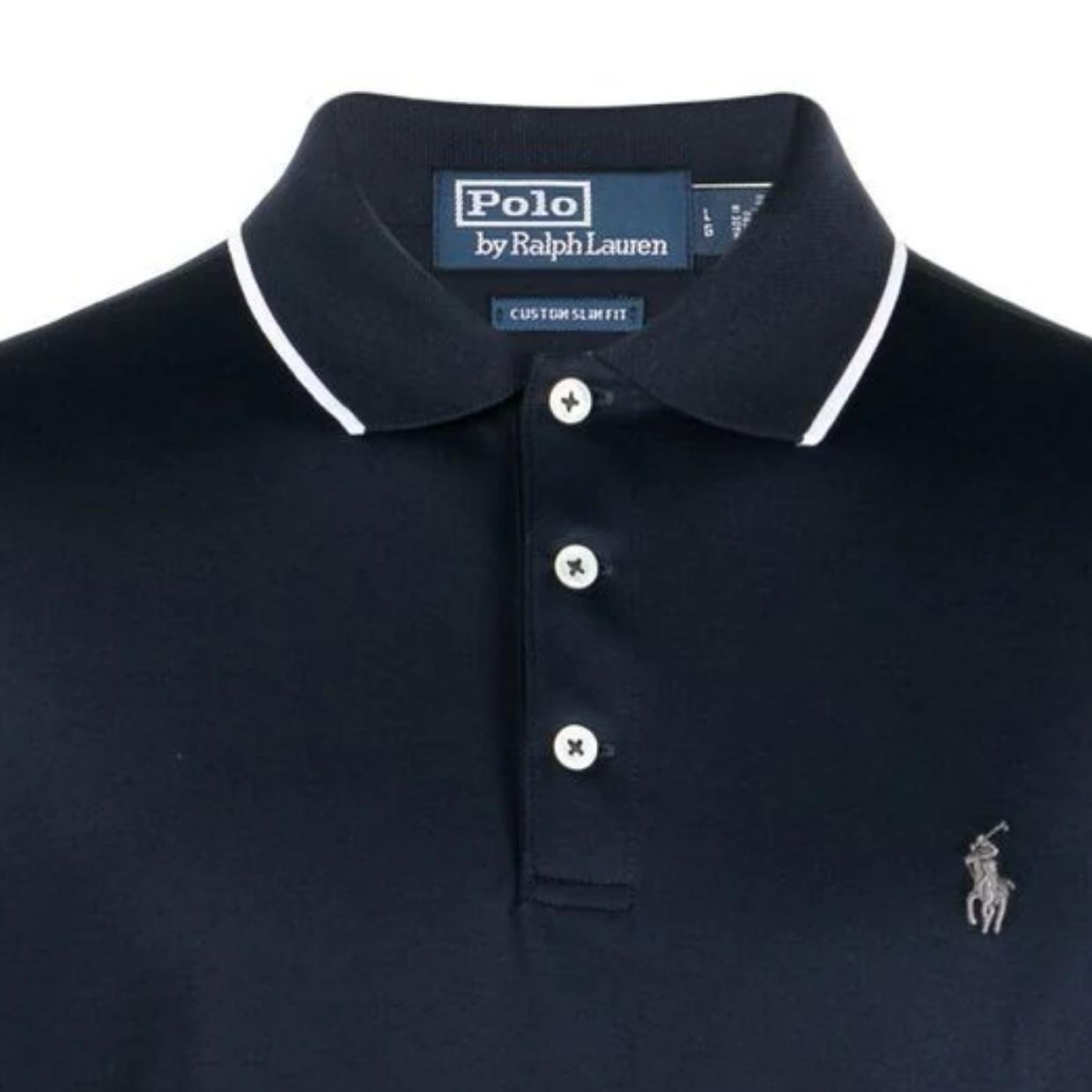 Ralph Lauren Slim Fit Navy Polo Shirt