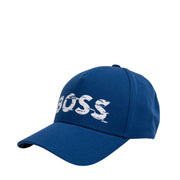 BOSS Logo Pixel Blue Cap
