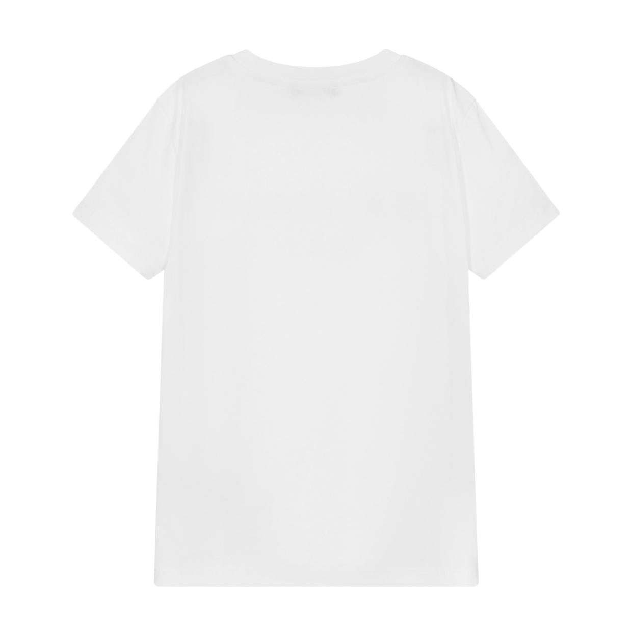 Balmain Kids Printed Logo White T-Shirt