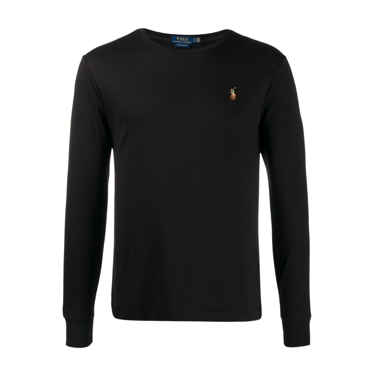 Black long sleeve ralph lauren polo outlet